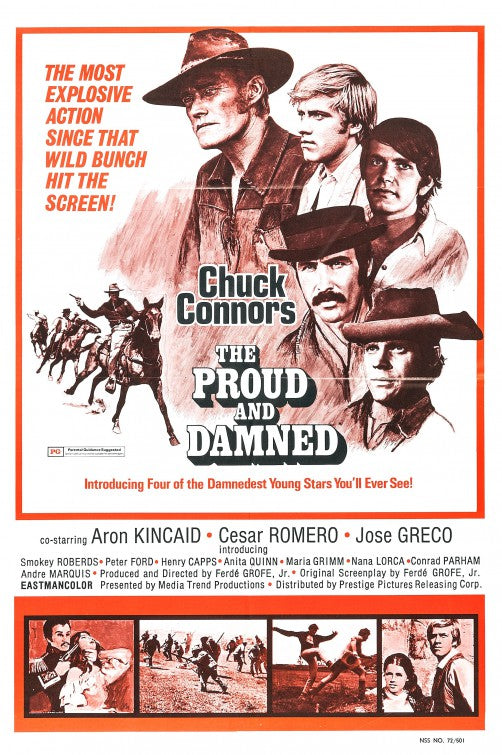 1000 piece jigsaw puzzle for the movie poster: The Proud and Damned (1972)