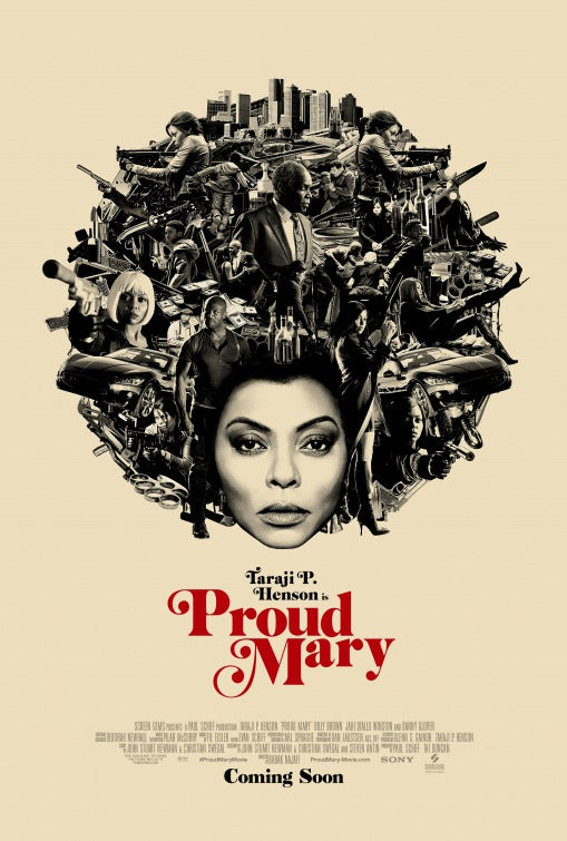1000 piece jigsaw puzzle for the movie poster: Proud Mary (2018) ver4