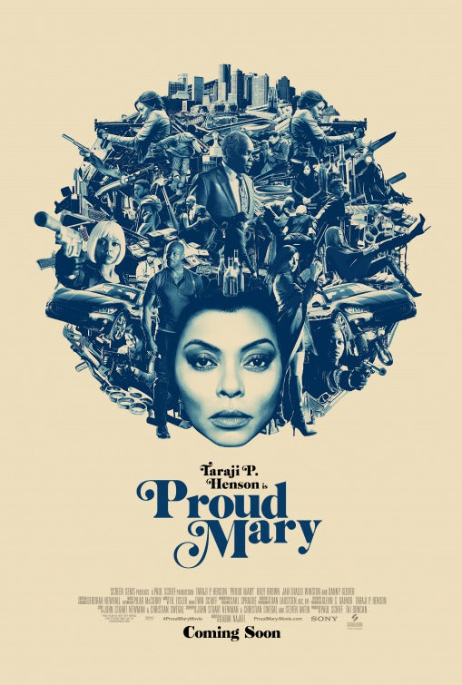 1000 piece jigsaw puzzle for the movie poster: Proud Mary (2018) ver5