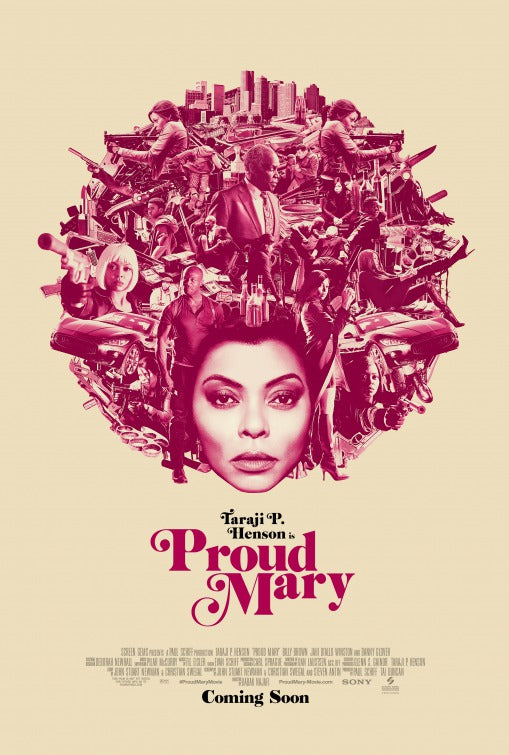 1000 piece jigsaw puzzle for the movie poster: Proud Mary (2018) ver6