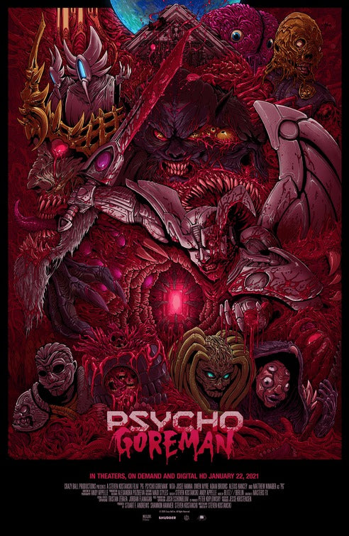 1000 piece jigsaw puzzle for the movie poster: Psycho Goreman (2021)