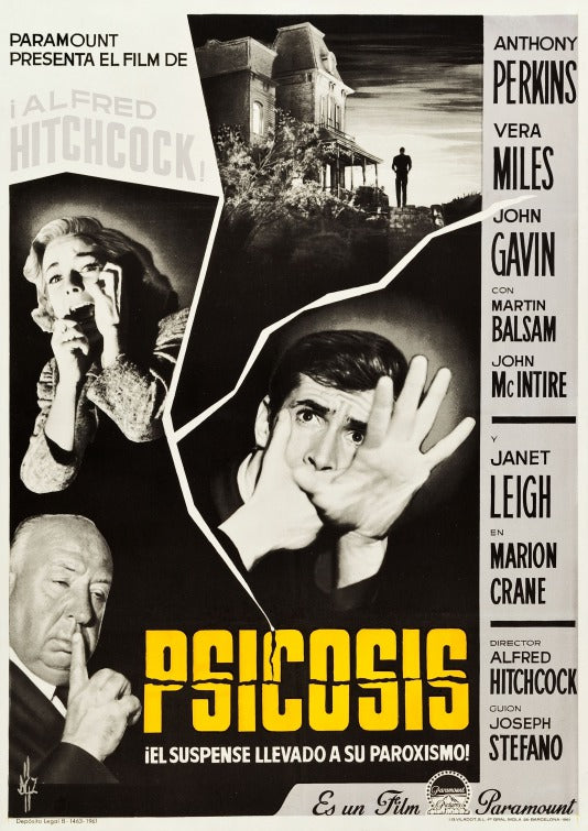 1000 piece jigsaw puzzle for the movie poster: Psycho (1960) ver2