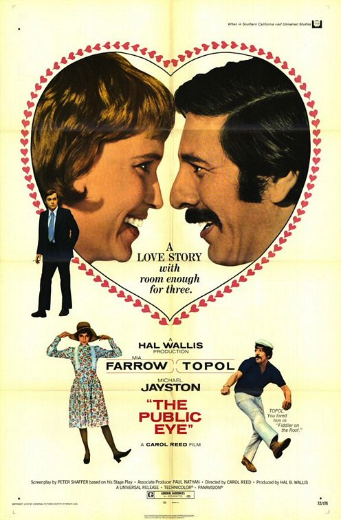 the movie poster: The Public Eye (1972)