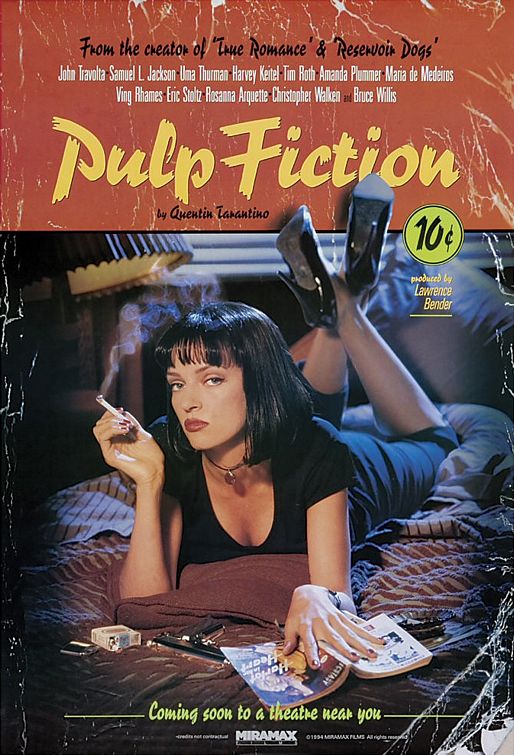 the movie poster: Pulp Fiction (1994)