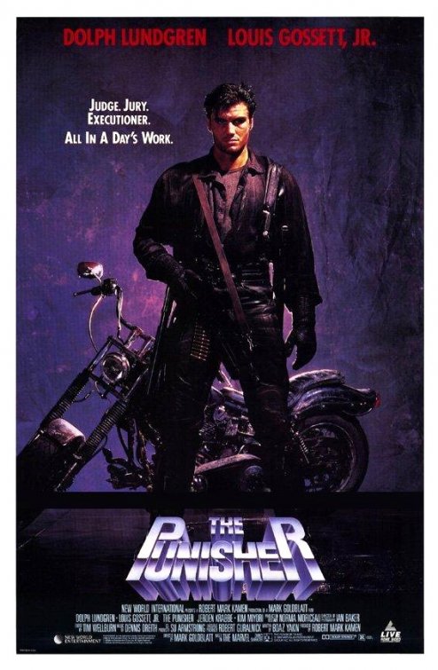 1000 piece jigsaw puzzle for the movie poster: The Punisher (1989)
