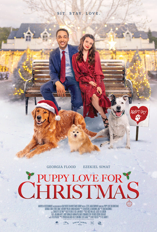 1000 piece jigsaw puzzle for the movie poster: Puppy Love for Christmas (2020)