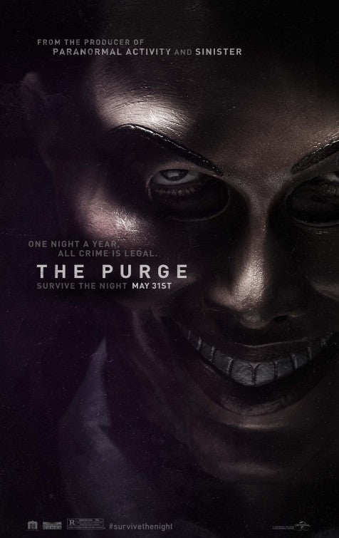 1000 piece jigsaw puzzle for the movie poster: The Purge (2013)