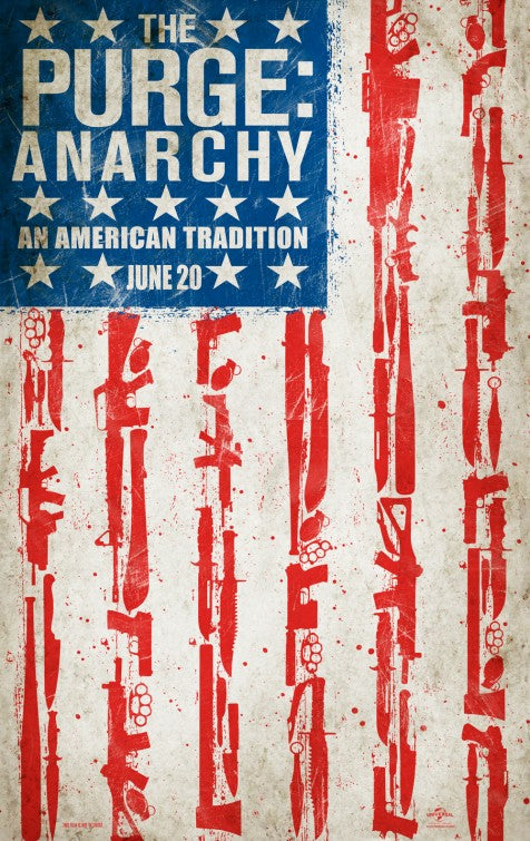 1000 piece jigsaw puzzle for the movie poster: The Purge: Anarchy (2014)