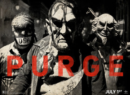 1000 piece jigsaw puzzle for the movie poster: The Purge: Election Year (2016) ver10