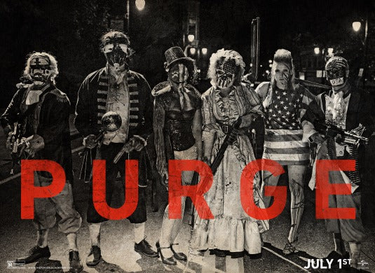 1000 piece jigsaw puzzle for the movie poster: The Purge: Election Year (2016) ver11