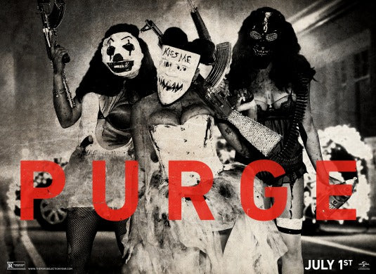 1000 piece jigsaw puzzle for the movie poster: The Purge: Election Year (2016) ver12