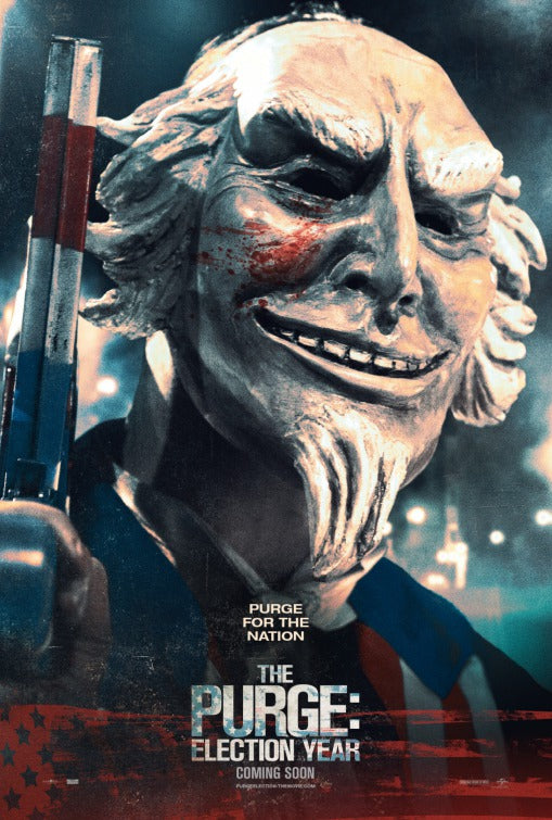 1000 piece jigsaw puzzle for the movie poster: The Purge: Election Year (2016) ver7