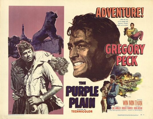 the movie poster: The Purple Plain (1954) ver2