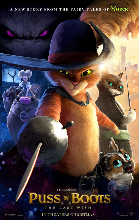 1000 piece jigsaw puzzle for the movie poster: Puss in Boots: The Last Wish (2022) ver2