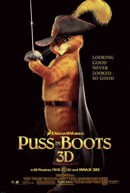 1000 piece jigsaw puzzle for the movie poster: Puss in Boots (2011) ver4