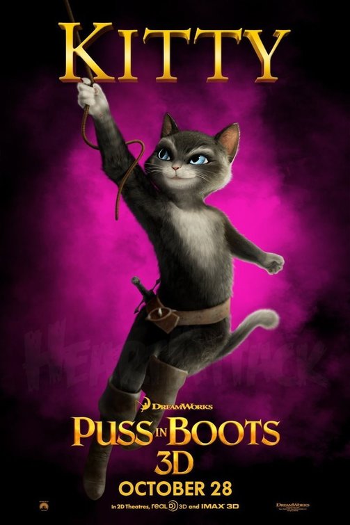 1000 piece jigsaw puzzle for the movie poster: Puss in Boots (2011) ver5