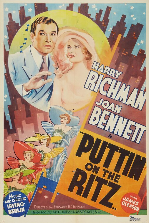1000 piece jigsaw puzzle for the movie poster: Puttin' on the Ritz (1930)