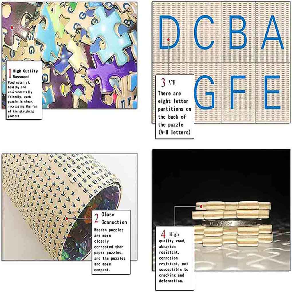 There are letter hints on the back of the puzzle to reduce the difficulty.