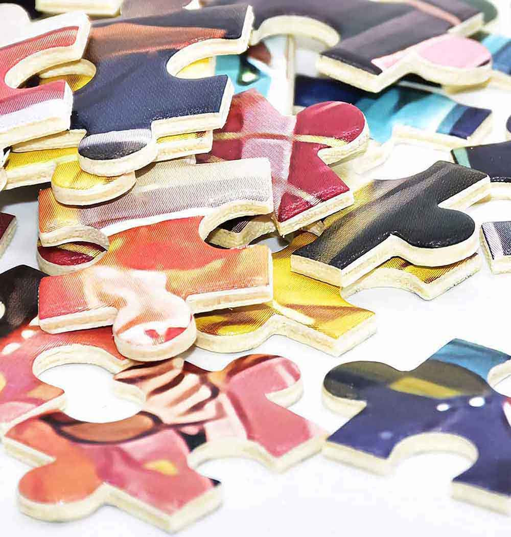 A real wooden puzzle, each piece is about 2mm thick. Whether it is quality or feel, it is an excellent experience.