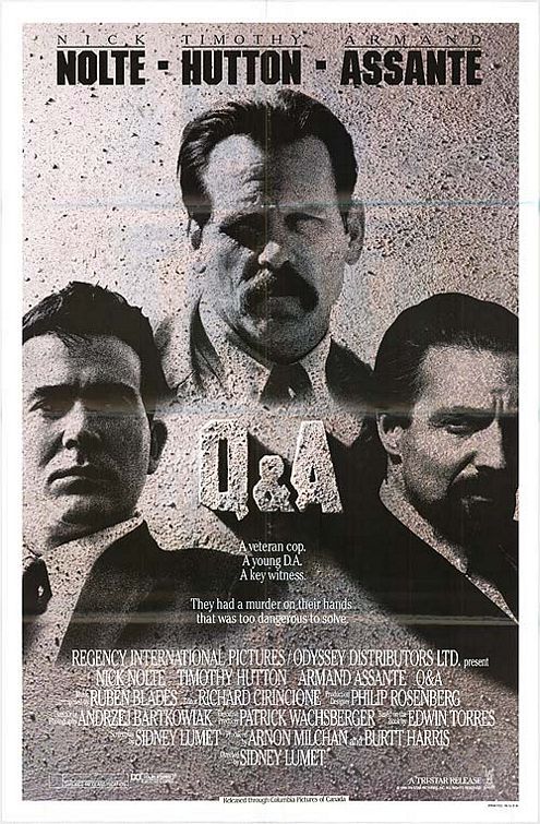the movie poster: Q & A (1990)