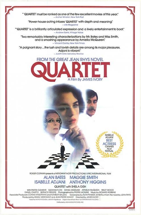 1000 piece jigsaw puzzle for the movie poster: Quartet (1981)