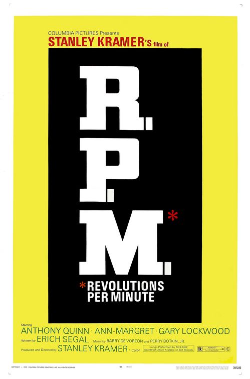 the movie poster: R.P.M. (1970)