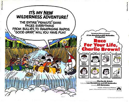 the movie poster: Race for Your Life, Charlie Brown (1977)