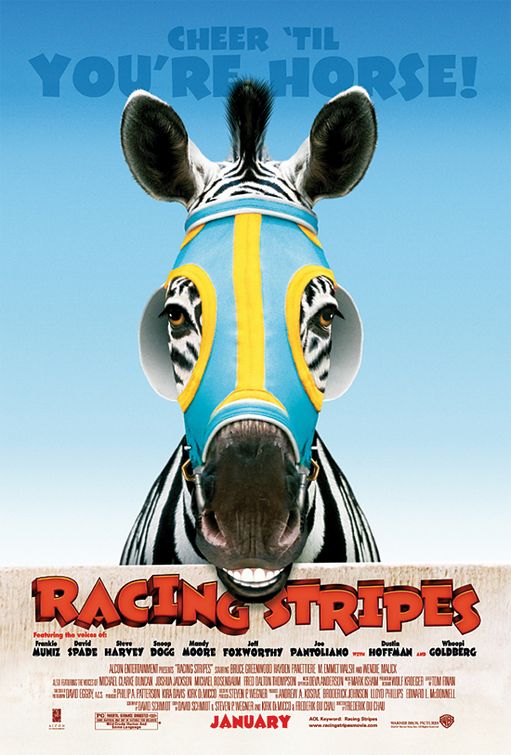 the movie poster: Racing Stripes (2005)