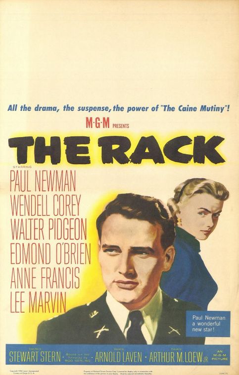the movie poster: The Rack (1956)