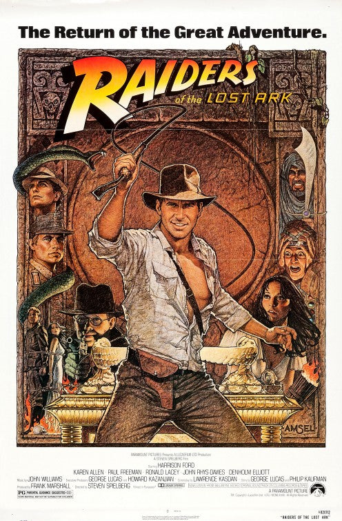 the movie poster: Raiders of the Lost Ark (1981) ver2
