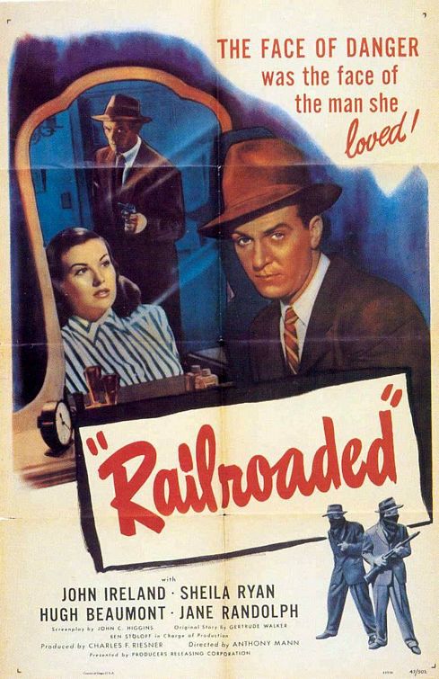 the movie poster: Railroaded! (1947)