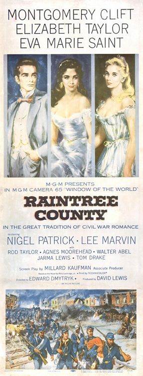 the movie poster: Raintree Country (1957) ver2