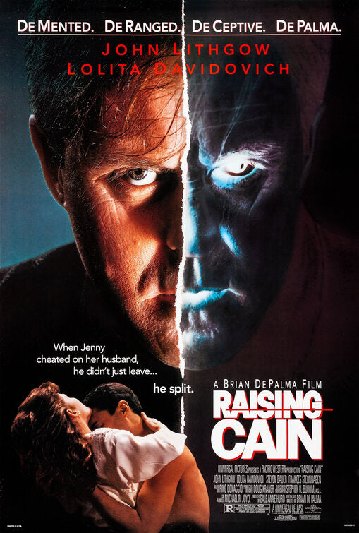 the movie poster: Raising Cain (1992)