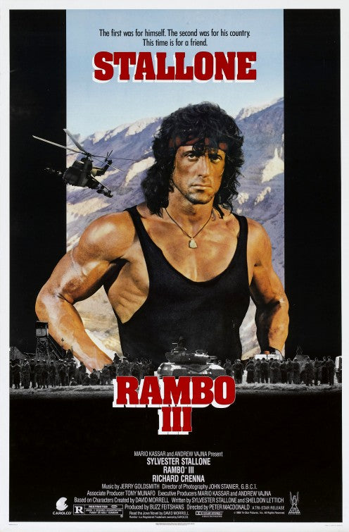 the movie poster: Rambo III (1988)