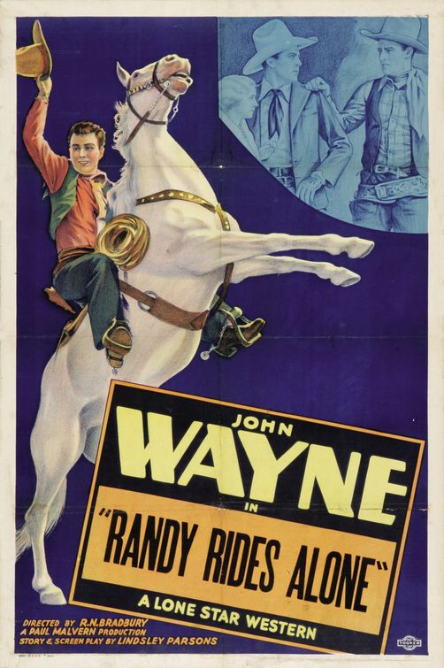 the movie poster: Randy Rides Alone (1934)