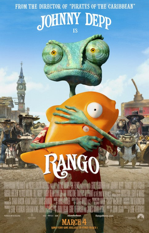 1000 piece jigsaw puzzle for the movie poster: Rango (2011) ver2