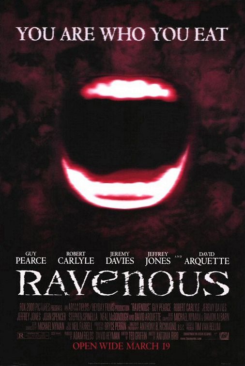 the movie poster: Ravenous (1999) ver1