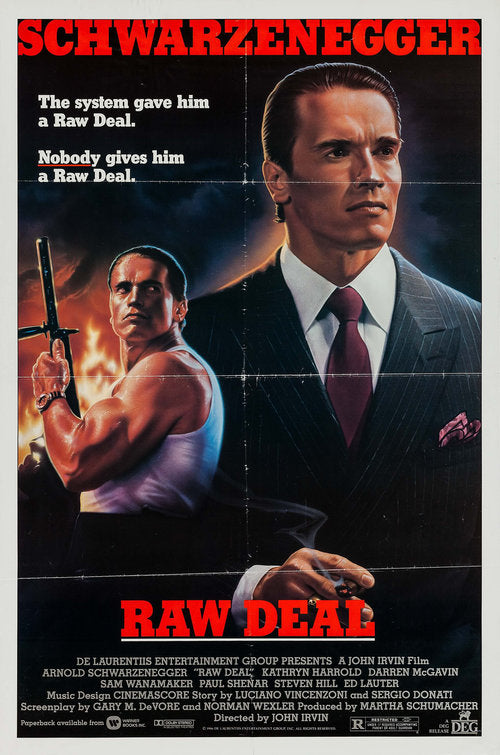 the movie poster: Raw Deal (1986) ver2