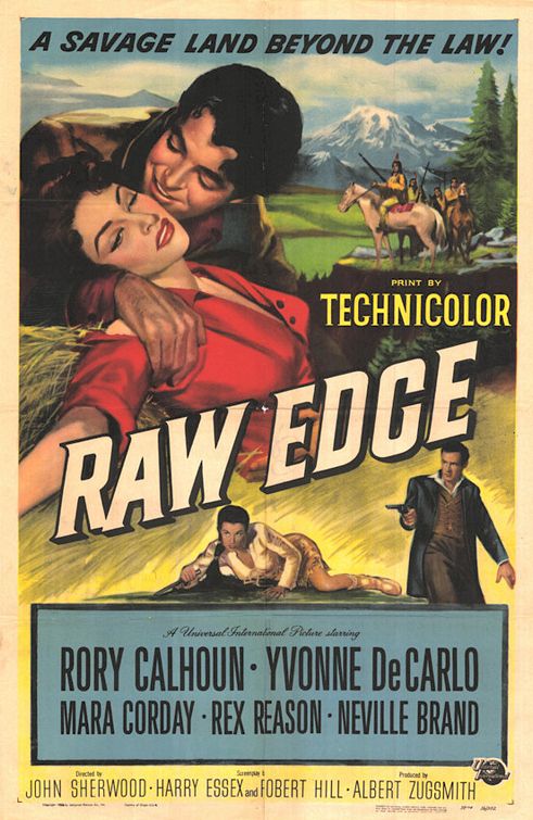 the movie poster: Raw Edge (1956)