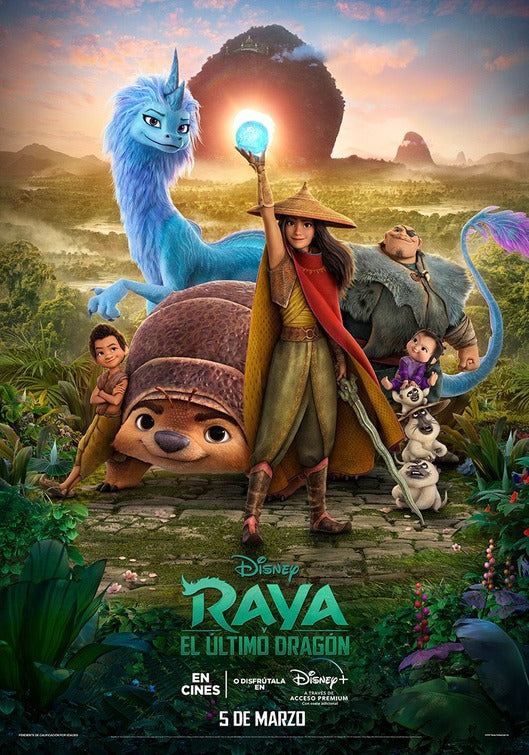 1000 piece jigsaw puzzle for the movie poster: Raya and the Last Dragon (2021) ver10