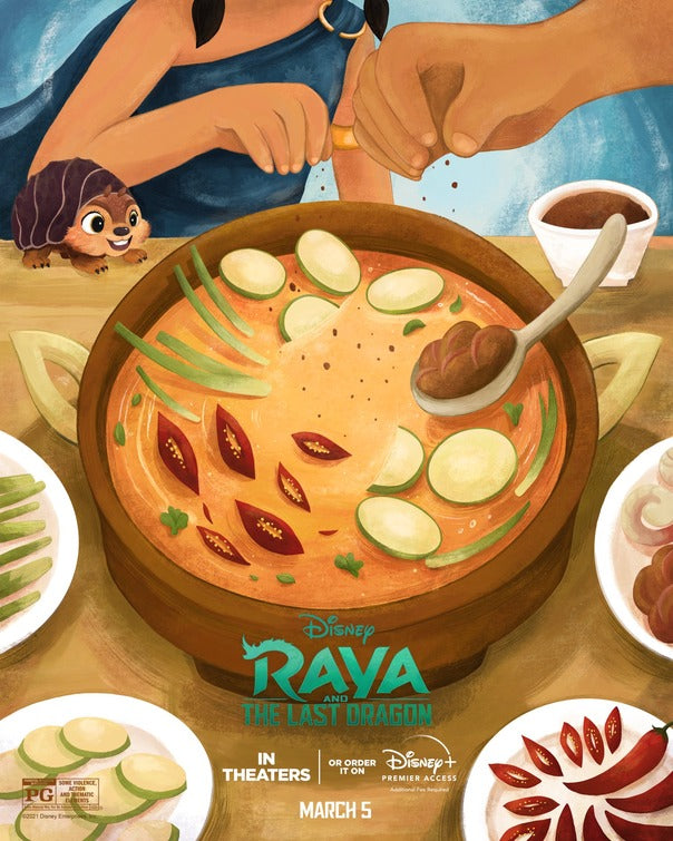 1000 piece jigsaw puzzle for the movie poster: Raya and the Last Dragon (2021) ver21