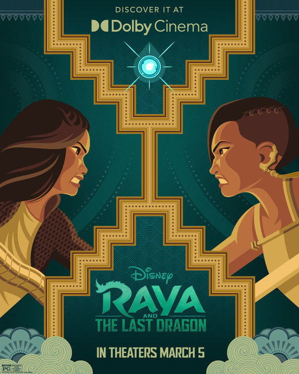 1000 piece jigsaw puzzle for the movie poster: Raya and the Last Dragon (2021) ver22