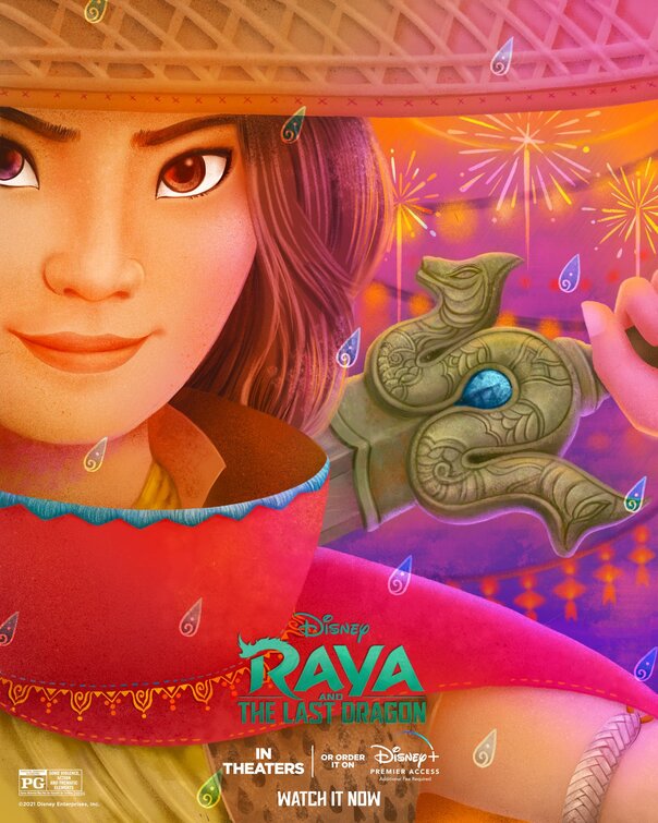 1000 piece jigsaw puzzle for the movie poster: Raya and the Last Dragon (2021) ver25