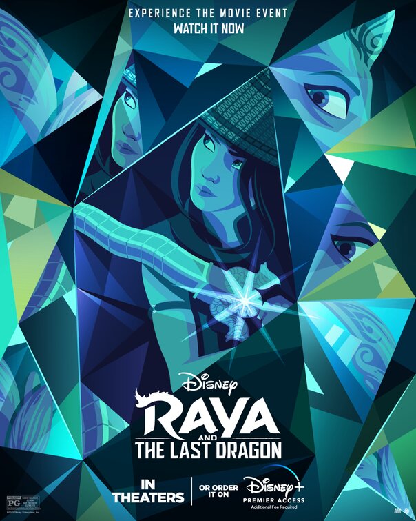 1000 piece jigsaw puzzle for the movie poster: Raya and the Last Dragon (2021) ver26