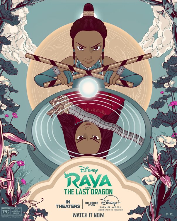 1000 piece jigsaw puzzle for the movie poster: Raya and the Last Dragon (2021) ver27
