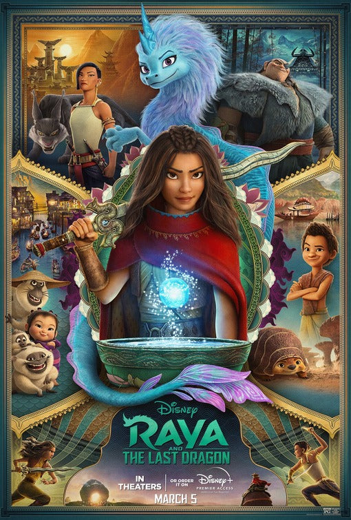 1000 piece jigsaw puzzle for the movie poster: Raya and the Last Dragon (2021) ver6
