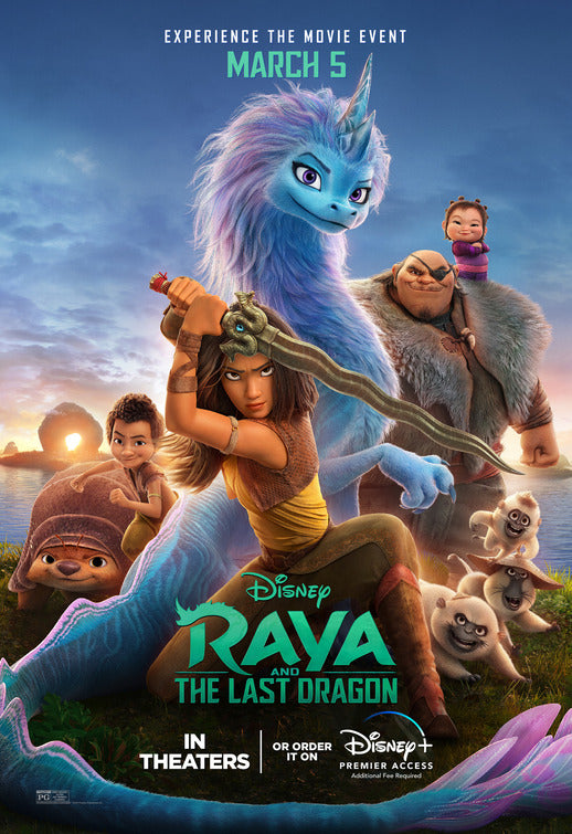 1000 piece jigsaw puzzle for the movie poster: Raya and the Last Dragon (2021) ver7