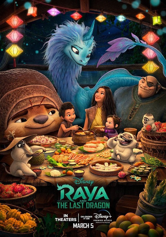 1000 piece jigsaw puzzle for the movie poster: Raya and the Last Dragon (2021) ver9