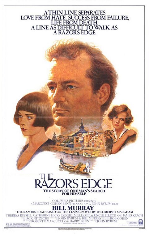 the movie poster: The Razor's Edge (1984)