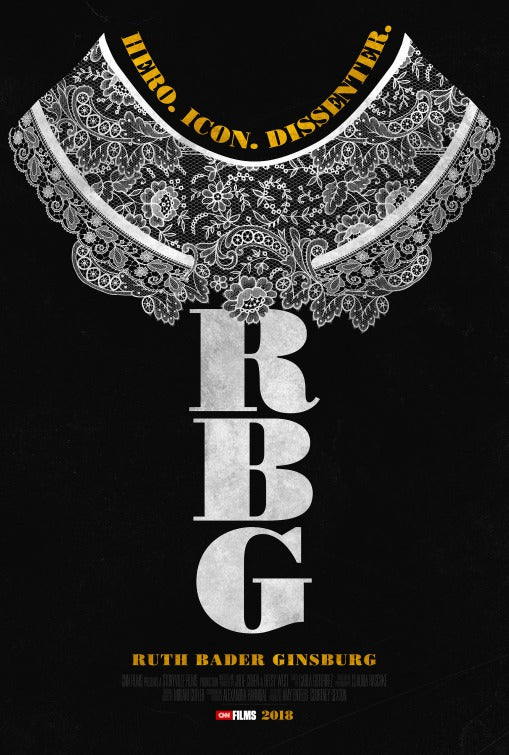 1000 piece jigsaw puzzle for the movie poster: RBG (2018)
